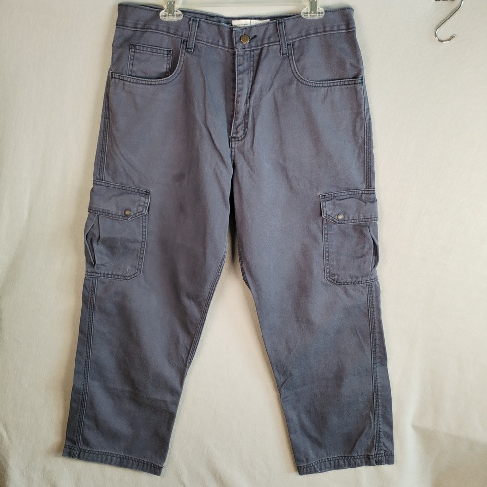 LAPCO FR Cargo Pants Mens 34x30 (Fits 34x29) Gray Flame Resistant Work Workwear